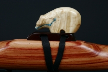 Tulip Wood Native American Flute, Minor, Low D-3, #E12I